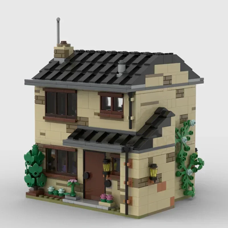 Magische Schule Street View Modell Moc Gebäude Ziegel Puppe Haus Technologie Modulare Blöcke Geschenke Weihnachten Spielzeug DIY Sets Montage