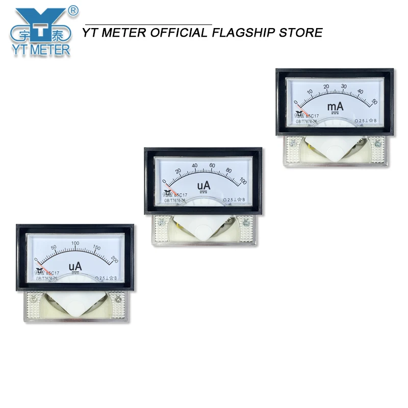 85C17 DC microammeter ammeter 30uA 50uA 100uA 200uA 300uA 500uA black box instrument small current