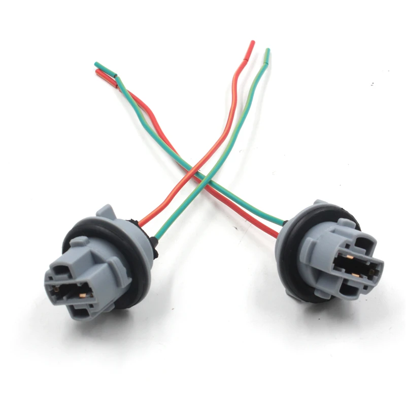 FSYLX Car 7440 W3X16D W21W T20 LED Socket T20 7440 LED turn Signal Lights Socket wire Harness Plug Connector T20 7440 socket
