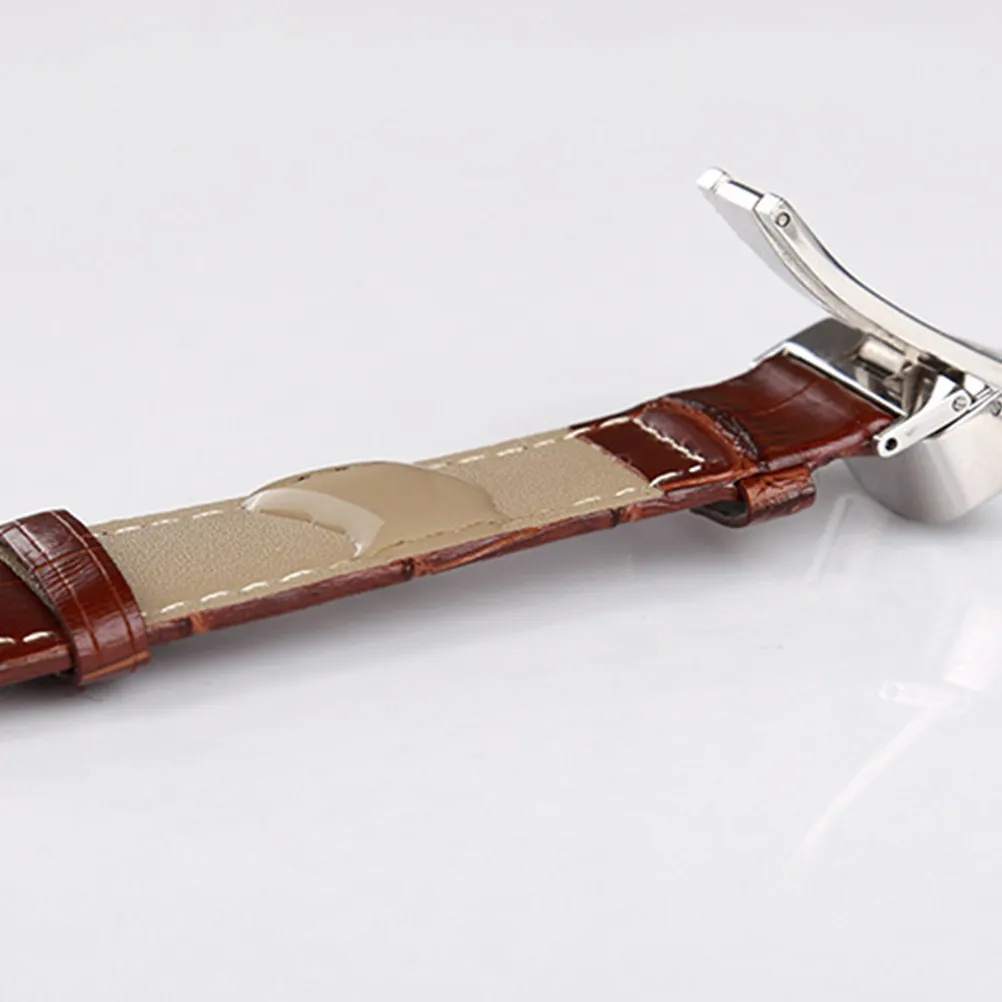 20mm Brown Watch Band Comfortable Breathable Durable Replacement Strap for Men Women