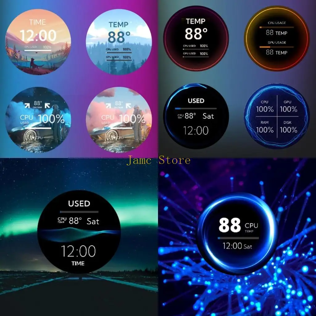 

LX0B 2.1IN IPS USB-охлаждаемый экран 480x480 вторичный дисплей ЦП-монитор HDD монитор HDD