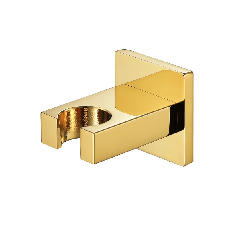 

Shower Base Chrome Black Gold Square Handheld Shower Head Base Bathroom Accessories