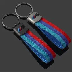 Porte-clés de voiture en cuir 3D, porte-clés en métal, BMW M Performance, E46, E90, E60, F10, F30, E39, E36, F20, E87, G30, E92, E91, X5