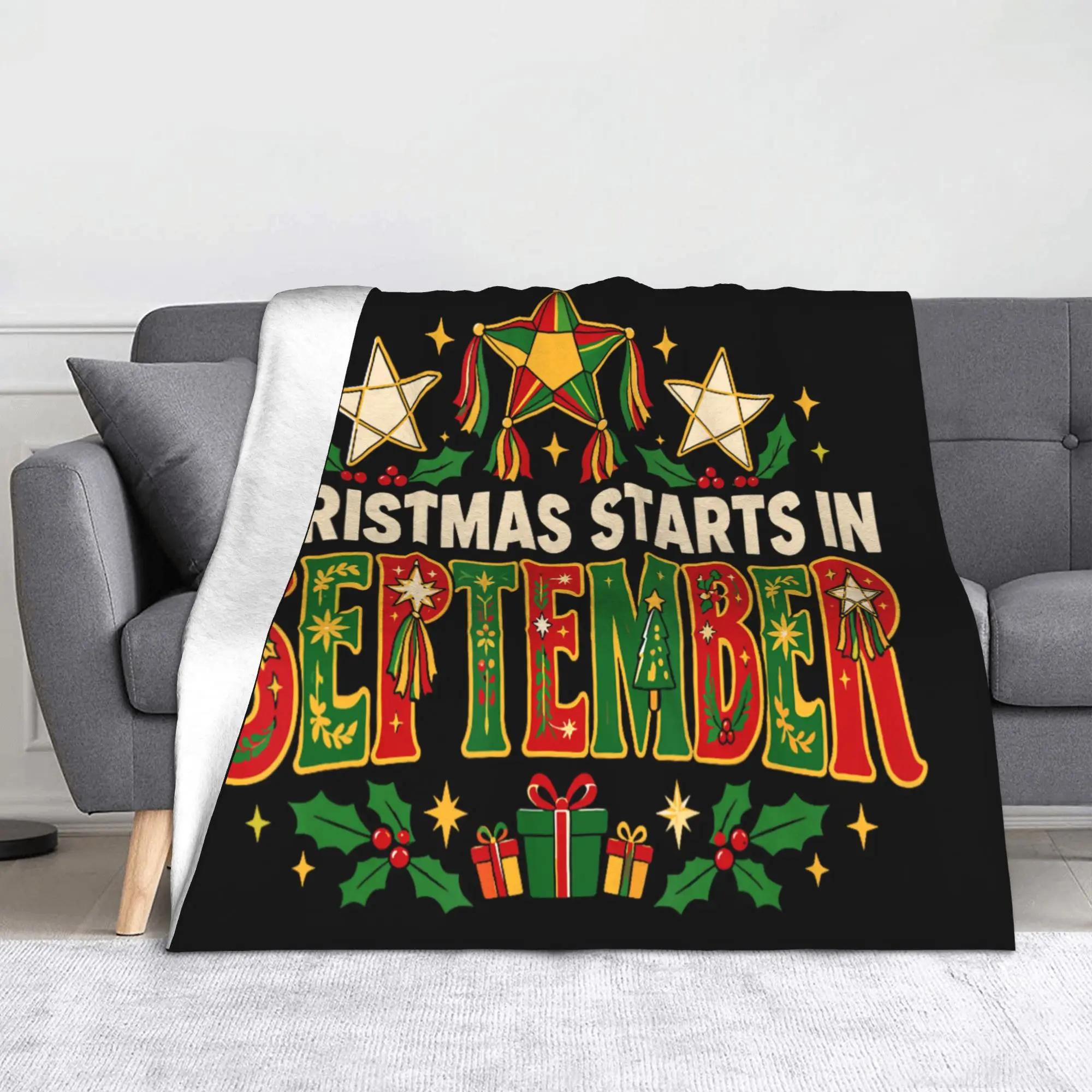 Philippine Christmas Filipino Parol Star Flannel Throw Blankets  Blankets for Sofa Couch Warm Quilt