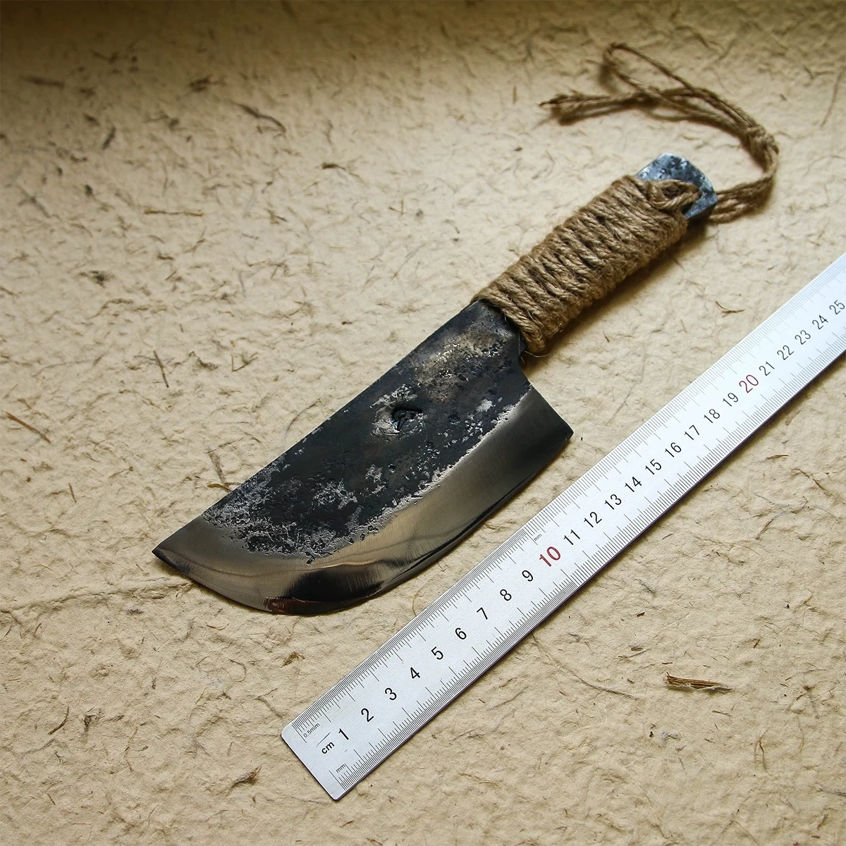 

Primitive Style Hand-Forged 9cr 18mov Stainless Steel Outdoor Chef Knife/Camping Knife Small Cleaver