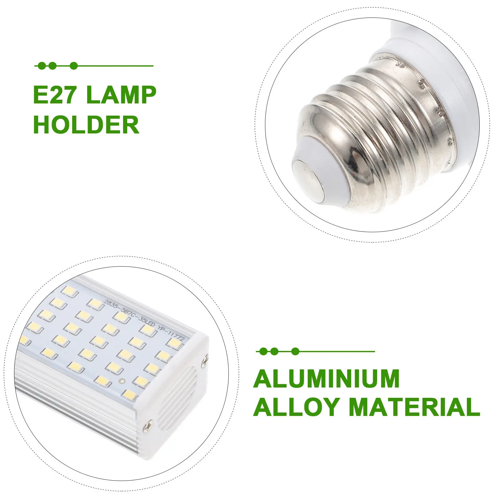 7W LED Aquarium Light Bulb E27 White Fish Tank Lamp for Coral and Aquatic Plant Growth