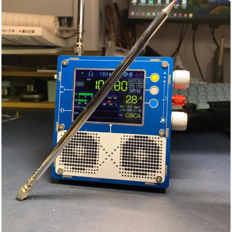 Nvarcher-Radio de banda completa TEF6686 de 3,2 pulgadas, altavoz Dual estéreo de onda media, FM corta con batería de litio de 5000MAH
