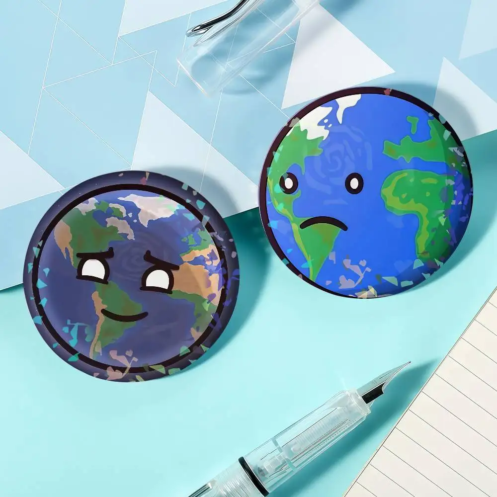 Cartoon S-SolarBalls-S Laser Badge Ensemble Lapel Pins for Backpacks Briefcase Brooch Clothes Gifts
