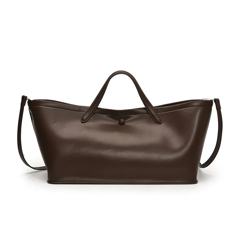 retro-minimalista-macio-bolsa-cor-solida-grande-capacidade-bolsa-de-viagem-2025-versatil-bolsa-de-ombro-e-crossbody-feminina