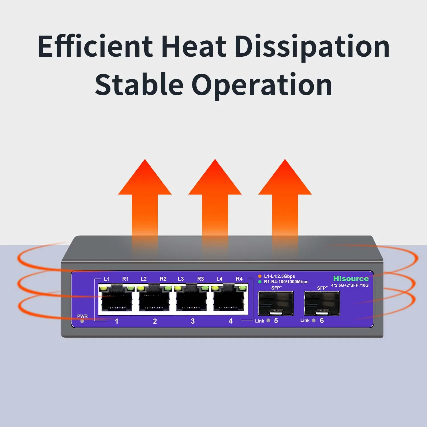 2.5gbps włącznik Ethernet 4 port 2500Mbps przełącznik sieciowy 2 port 10G SFP + gniazdo Home Lab Hub Splitter Internet Plug and Play