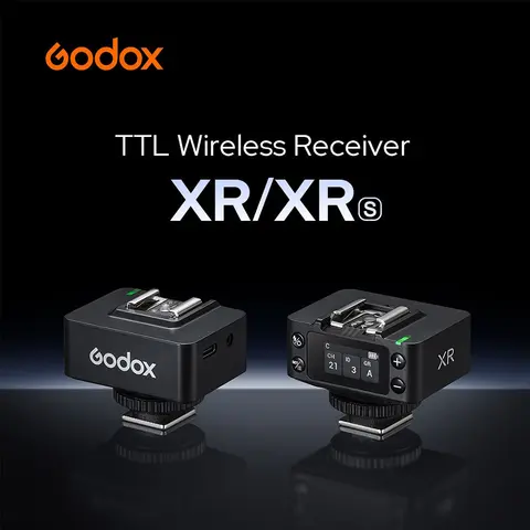 Godox XR TTL 2.4GHz Wireless Receiver 100m Wireless Range compatible with Canon R7 Nikon D4 Sony A7RII