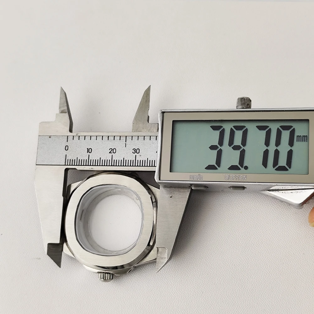 40mm Steel Case For NH35 Sapphire Glass Fit NH35 NH36 NH38 NH70 Movement Watch Accessories Watch Parts For NH35 Dial