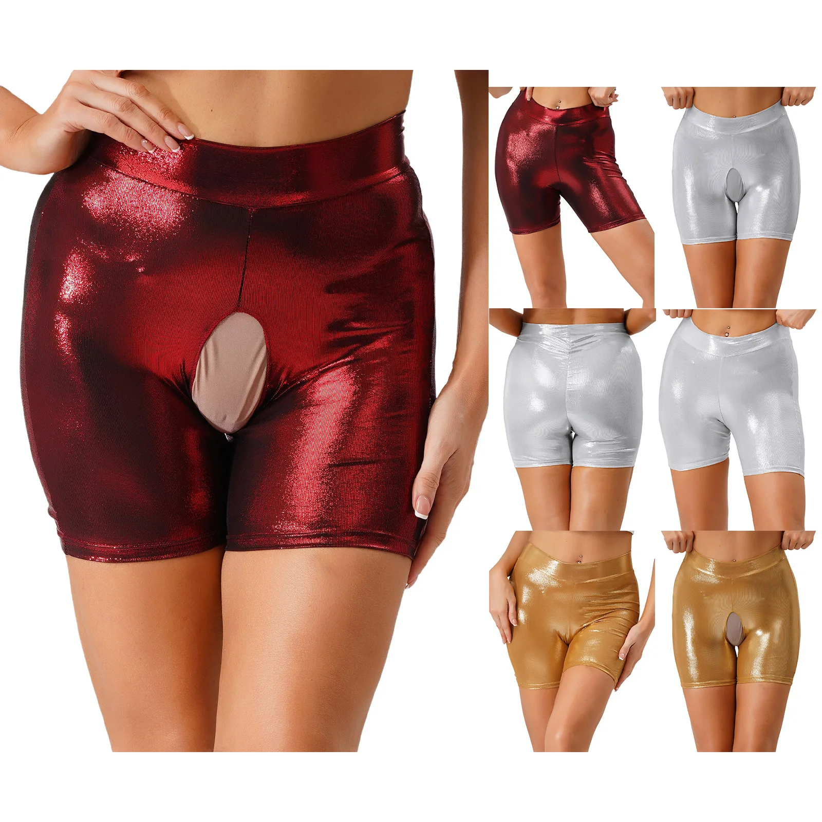 ملابس داخلية نسائية سراويل قصيرة مفتوحة المؤخرة بدون حمالات سراويل سيسي ساخنة للمواعدة الليلية في عيد الحب سراويل مغرية غير قابلة للإزالة #6