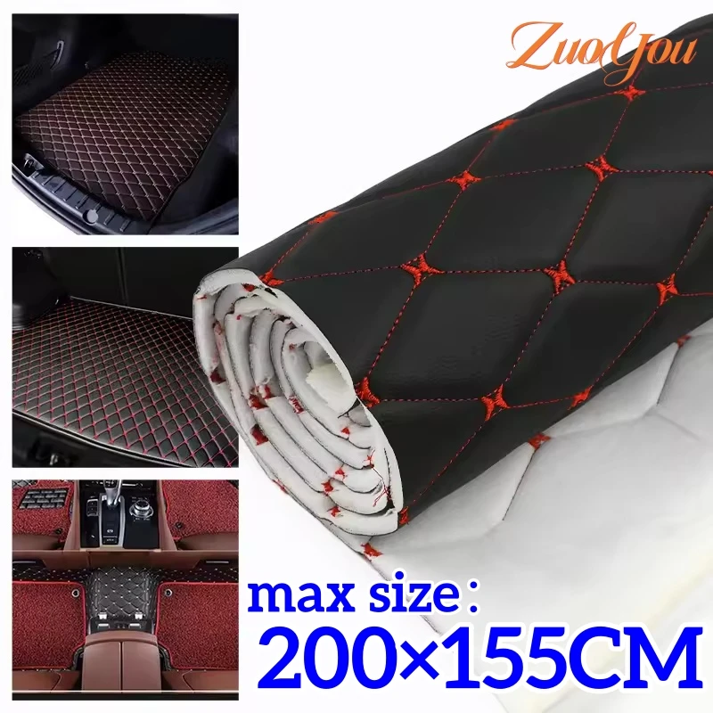 

5MM Thick Artificial PU Leather Fabric for Car Upholstery DIY Replacement Car Sky Roof Canopy Cloth Foam Backed Ceiling Material