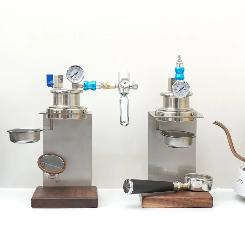 Пневматическая кофемашина с ручкой 58 мм, ручная кофемашина для кемпинга, портативная маленькая бытовая полуавтоматическая эспрессо