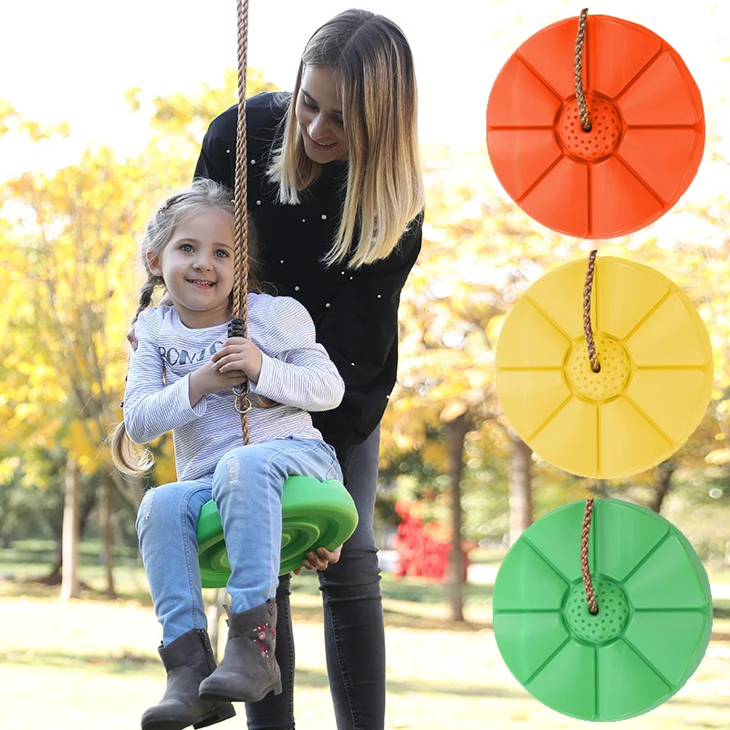 High Intensity Circular Swing, Tree Swing with Platform Circular Swing Seat for Outdoor Play, Easy To Add DIY To Games and Gifts