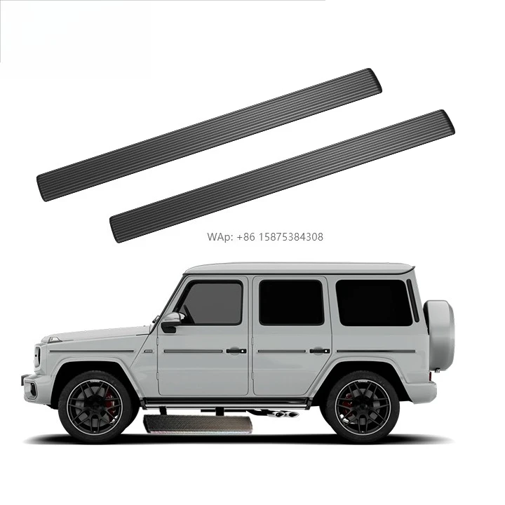 Liush Aluminum Running Board Electric Side Pedal Scalable Control Kit 4X4 Electric Side Step for Benz G450 G63 G58 Running Board