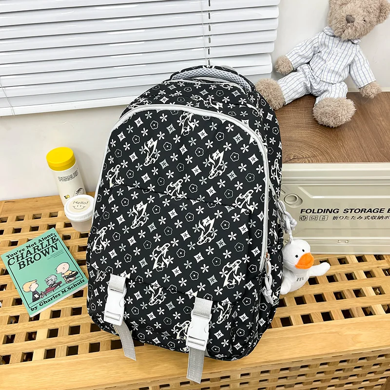 

Fashion Backpack Warterproof Nylon Women Anti-theft Shoulder Bag Casual Large Capacity School Bag For Teenager Travel Rucksack