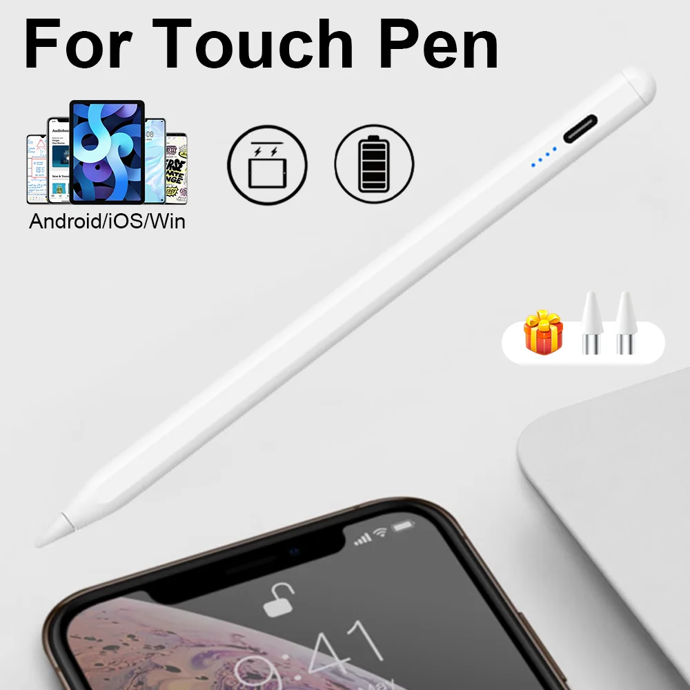 Universal Touch Pen For iPhone Xiaomi Samsung Stylus Magnetic Adsorption Apple Pencil Ipad Accessories For Android IOS Windows