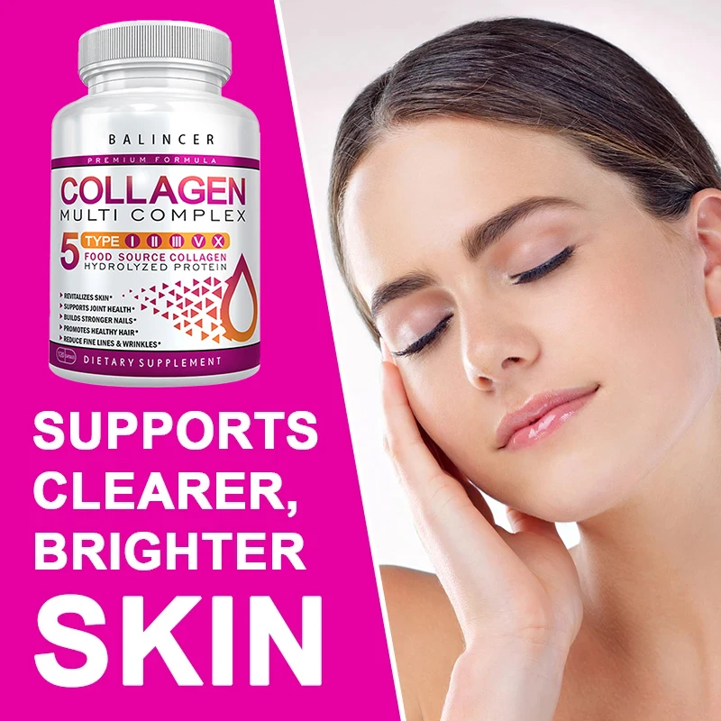 Collagen Complex - for Skin Care, Reduce Fine Lines and Wrinkles, Firm Skin, Support Hair, Joint and Nail Health