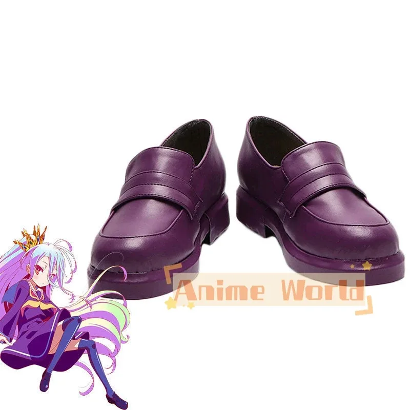 

No Game No Life Shiro Cosplay Shoes Halloween Carnival Boots Custom Made