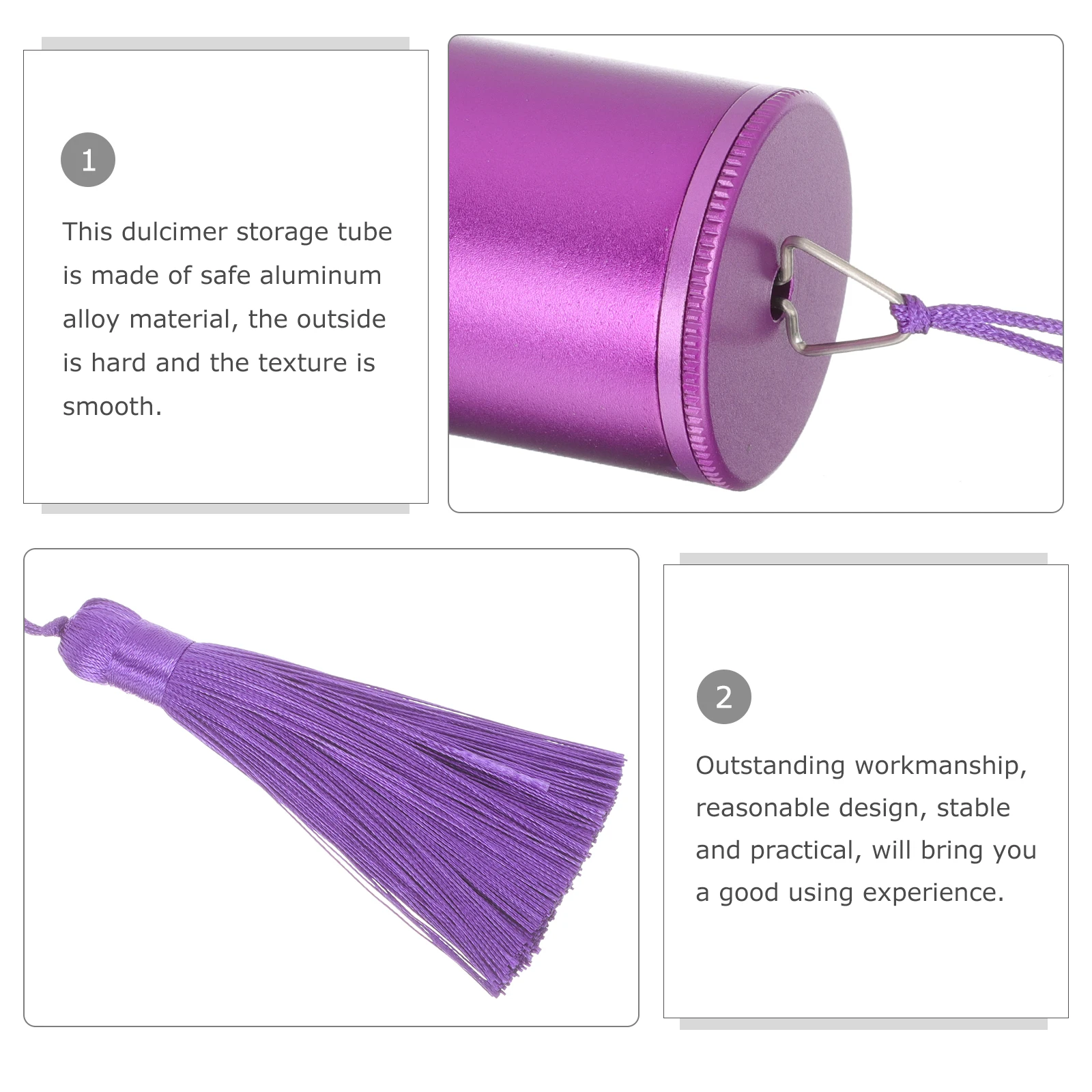 

Bamboo Tube Cover Dulcimer Instrument Supply Musical Yangqin Storage Parts Accessories Aluminum Alloy Sleeve Case