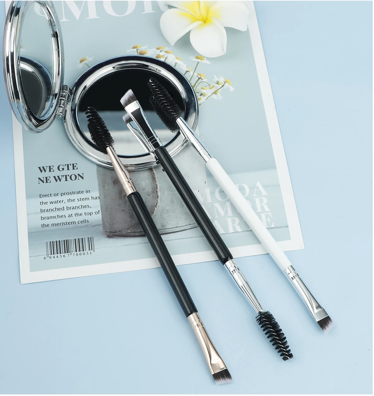 Professionelles Augen-Make-up-Set – Augenbrauenpinsel & Wimpernkamm (2-teilig) – Für Präzises Styling
