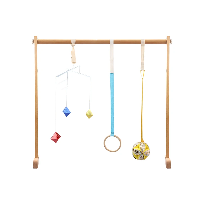 

Montessori Baby Play Gym Mobiles Hanger Rack Wood Early Childhood Educational Equipment for Childcare Nido Newborn Learning Tool