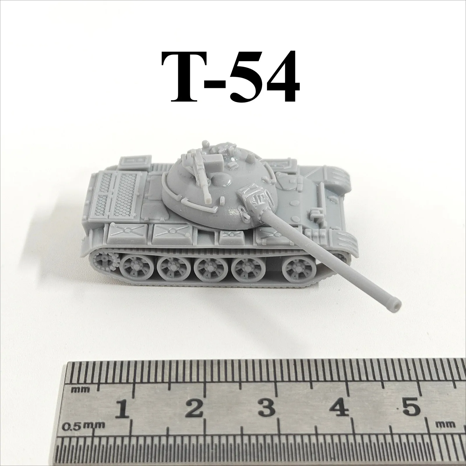 

Soviet T-54 Medium Tank,3D Printed,1/144 Scale Mini Tank Model,Resin,Paintable
