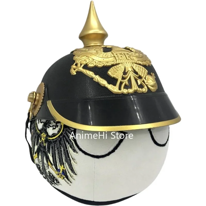 بروسيا الكرة و Tricorne Pickelhaube خوذة الجيش البروسي دمية كونتري بولز بلوشيز تأثيري بولندبول ألعاب من نسيج مخملي للهدايا