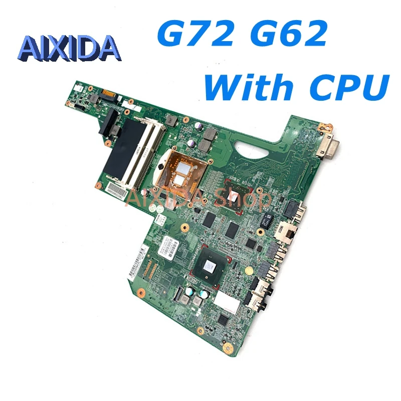 

AIXIDA 608340-001 615848-001 605902-001 For Hp Compaq G72 G62 17 inch laptop motherboard HM55 DDR3 with GPU Free CPU full test