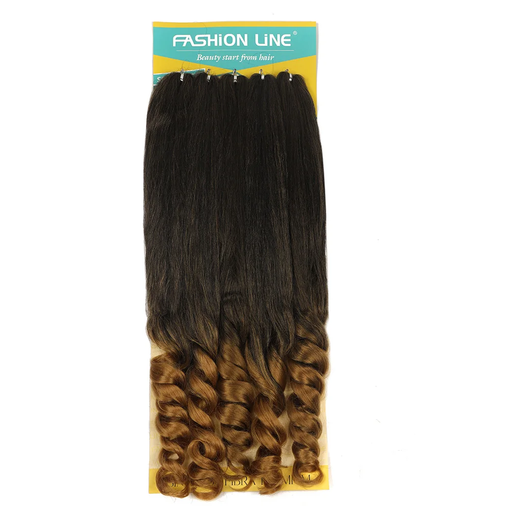 تجعيد الشعر الفرنسي الكروشيه تجديل الشعر الاصطناعية 30 بوصة موجة فضفاضة دوامة الضفيرة الضفائر ارتفاع درجة الحرارة أومبير قبل امتدت الشعر