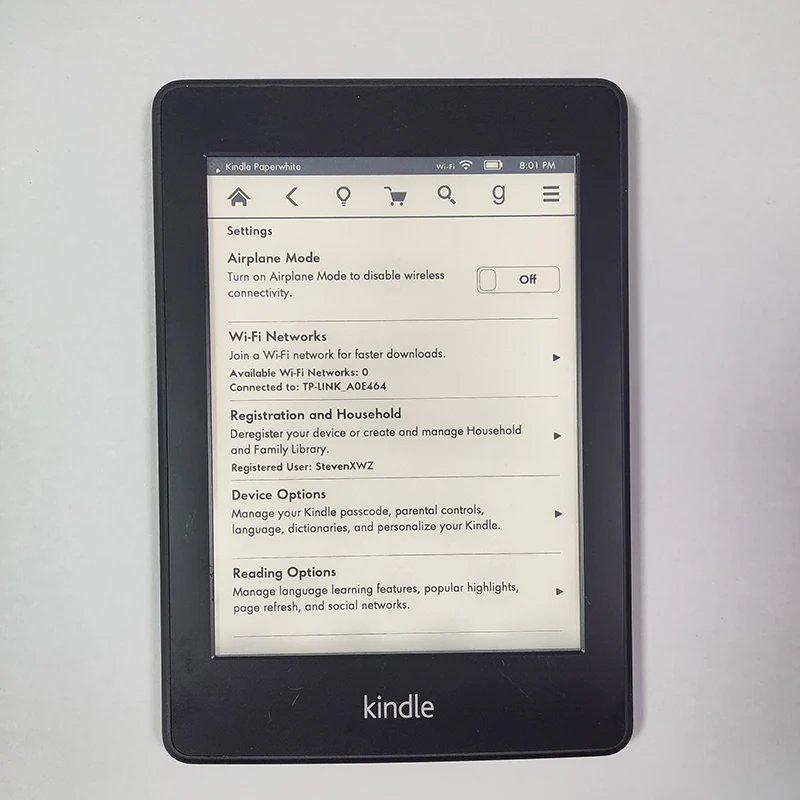 Imagem -05 - Leitor de Ebook Kindle com Luz de Fundo e Ink Tela de Toque E-ink Ebook Paperwhite Multinacional Idiomas E-book Reader 6