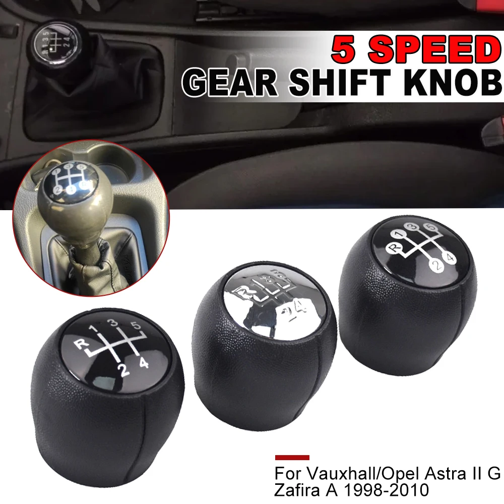 For Vauxhall/Opel Astra II G 1998 1999 2000 2001 2002 2003-2010 5 Speed Gear Shift Knob With Leather Gaiter Boot Case