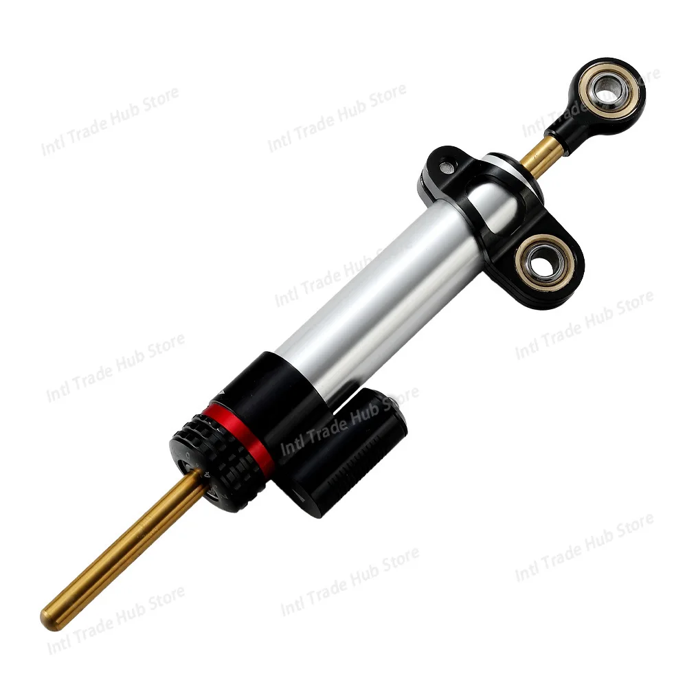 1pc Universal Motorcycle Titanium Damper - Adjustable Damping Steering Stabilizer