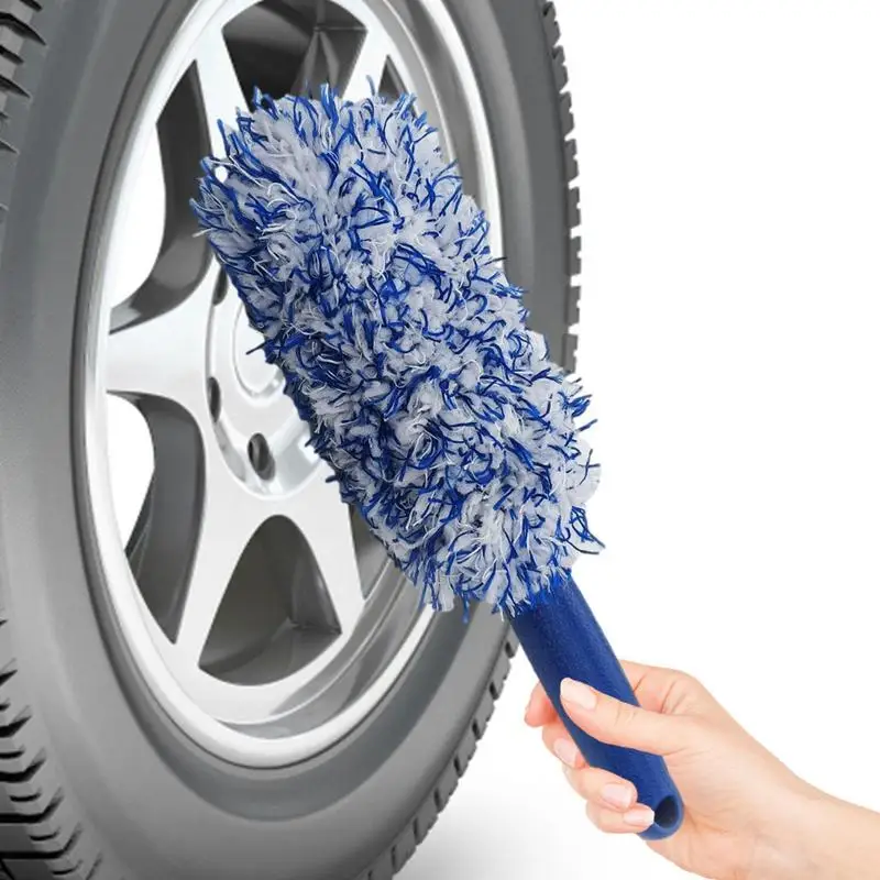 

Car Wash Detailing Car Cleaning Brush Microfiber Wheel Hub Brush For Rim Motorcycle Auto Detailing Brush Car Accessories