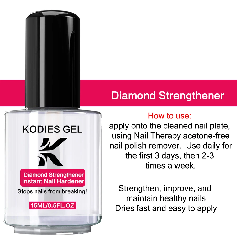 KODIES GEL Keratin-Grundlack, schnell trocknender Nagellack, Basisöl-Stärkungsmittel, klare Behandlung, Reparatur beschädigter Nägel, Pflegelack