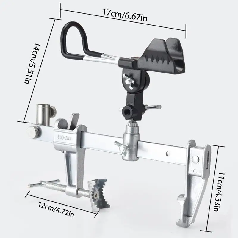 

Fishing Rod Holders for Boat 360 Degree Adjustable Clamp Rod Stand Holder Pole Support Fishing Bridge fishing bracket