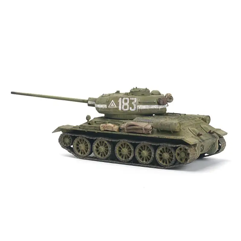 1/72 소련 T-34/85 중형 탱크 무접착식 빠른 전투 군용 모델 소년 80043