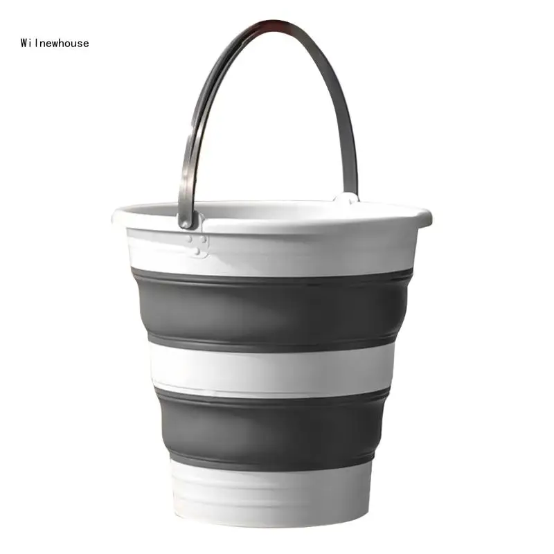 

Portable Collapsible Buckets Space Saving Outdoor Water Pail for Garden Camping Dropship