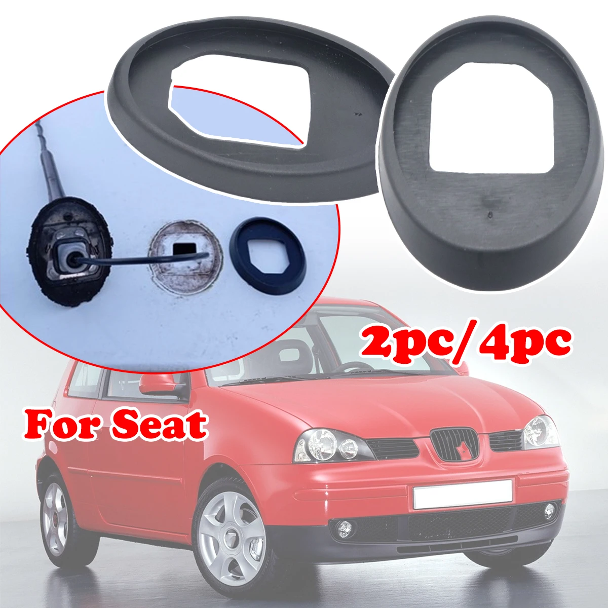 

2/4pc For Seat Altea Arosa Cordoba Ibiza II Leon AM/FM Roof Radio Antenna Aerial Base Mast Seal Pad Mount Rod Car accessories