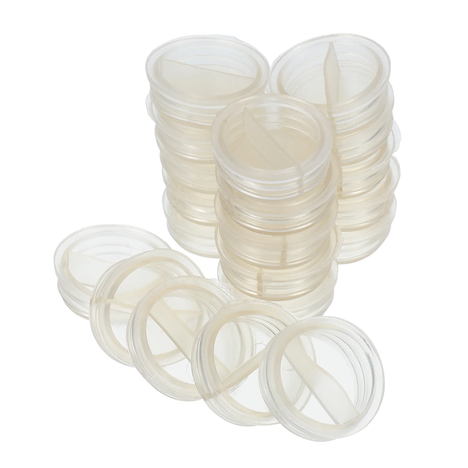 

20pcs Piggy Bank Bottom Plug 30Mm Replacement Round Stopper Cap For Saving Box Twist Lock Dustproof Easy Install