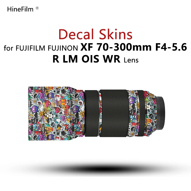 Hinefilm Skin for fuji 70 300 skin Lens Sticker 70300 Wrap Cover For Fujifilm XF 70-300mm F4-5.6 Lens Decal XF70-300 Skin