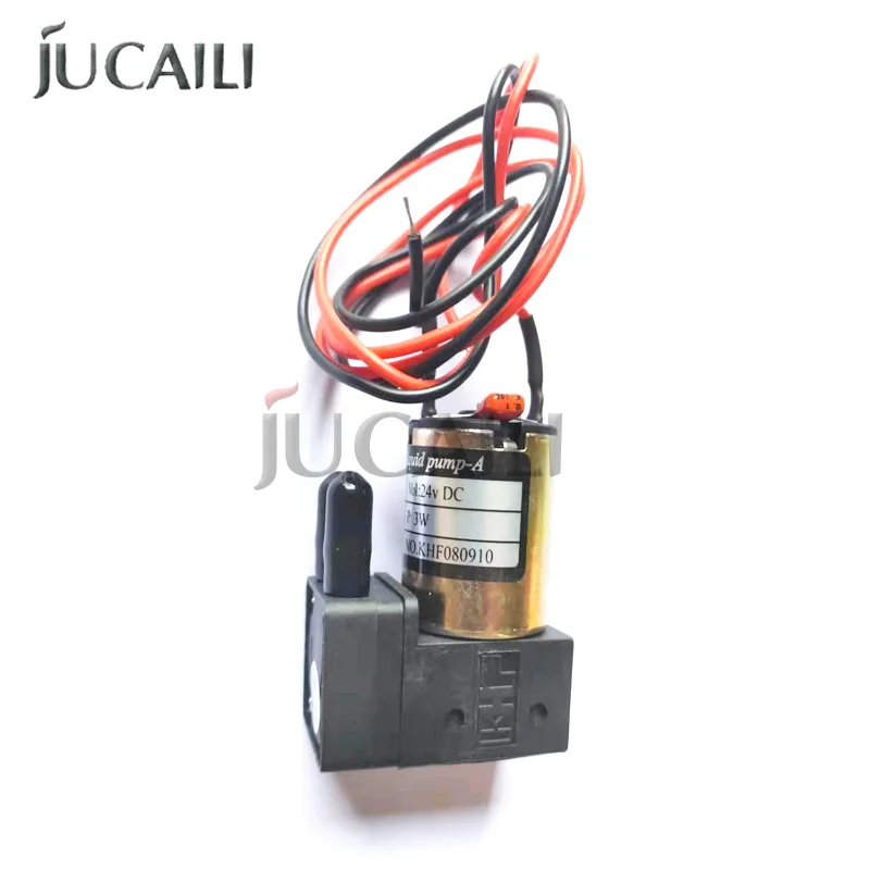 KHF Small Ink Pump 24VDC 3W 100-200ML/min Micro Diaphragm Liquid Pump for Large Format Eco Solvent Printers