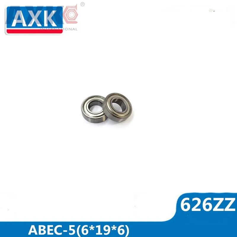 

AXK 626ZZ Bearing ABEC-5 10PCS 6X19X6 mm Miniature 626Z Ball Bearings 626 ZZ EMQ Z3V3 Quality