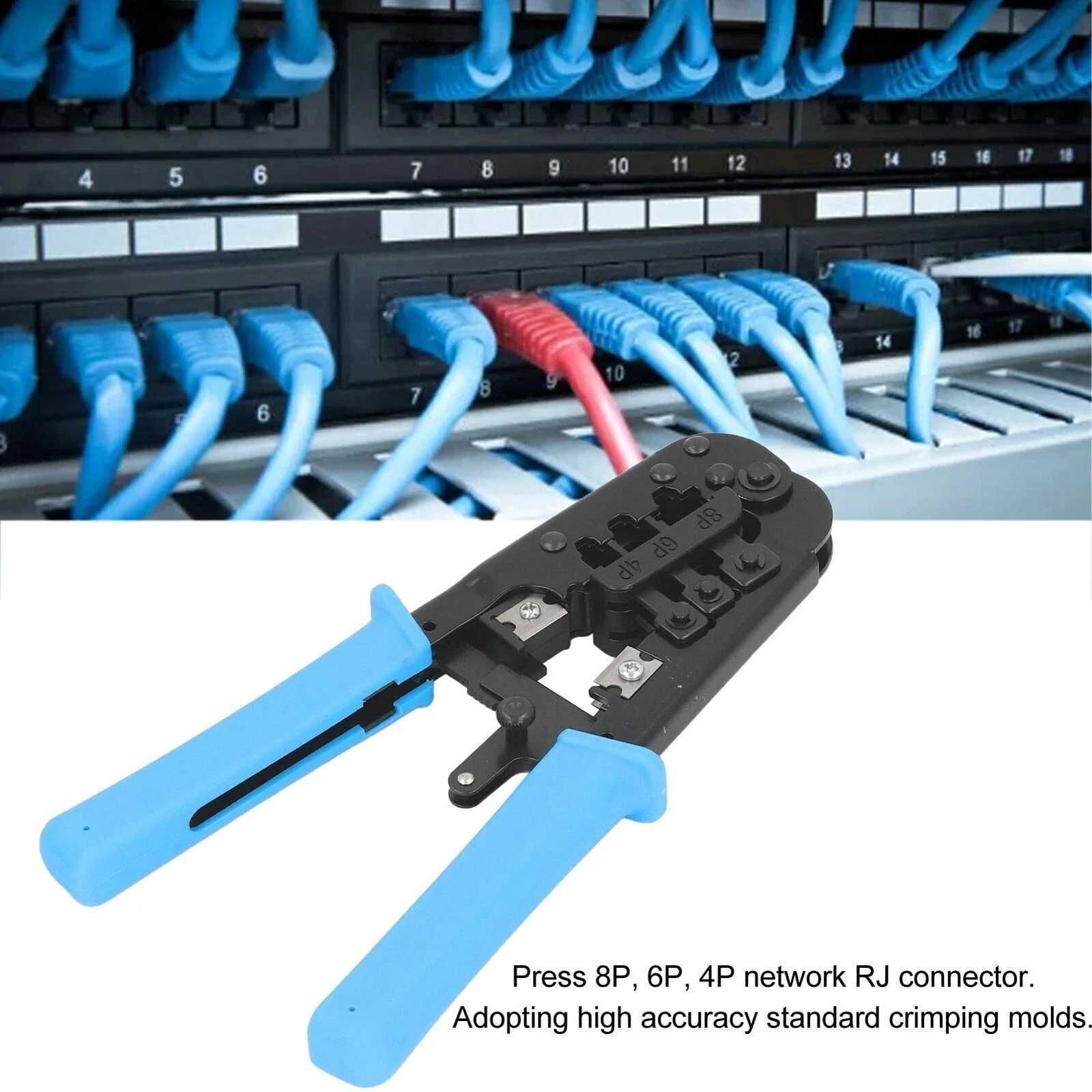 Netzwerkkabel Crimpzange CAT5 Ratschen Crimper RJ Connector Crimpzange