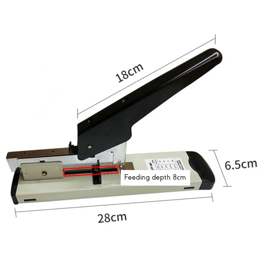 Heavy Duty 120 Sheets Stapler With Ruler, Adjustable Binding Thickness Metal Paper Stapler Fit Staples 23/6, 23/8, 23/10, 23/13