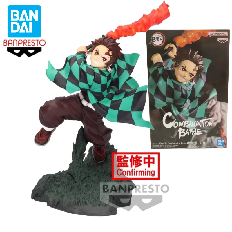 In Stock Bandai BANPRESTO Combination Battle Demon Slaye Kamado Tanjirou Anime Action Figure Toy Gift Model Collection Hobby