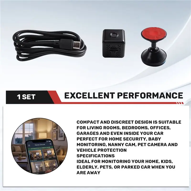 [LXYA68Z!] Home Security Protection Camera Night Vision Wifi Network