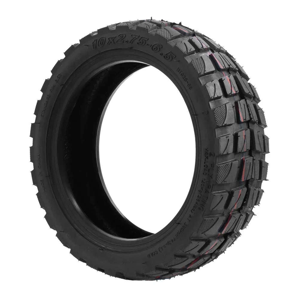 10 Inch Vacuum Tire Tubeless 10x2.75-6.5 Off-Road Tires Kickscooter Wearproof Rubber Tyre for Electric Scooter Wheel Accessories